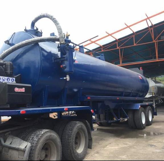 Vacuum semi remolque