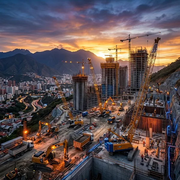 Construcción con maquinaria pesada